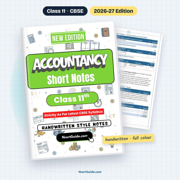 Class 11 Accountancy Short Notes 2026-27