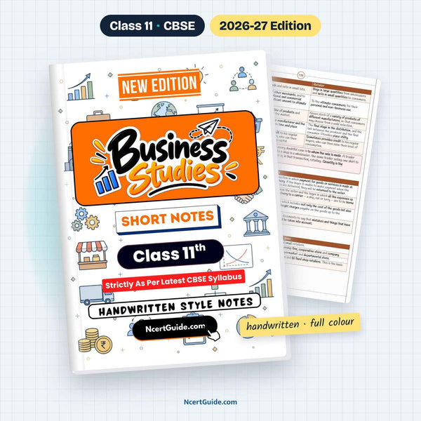 Class 11 Business Studies Short Notes 2026-27