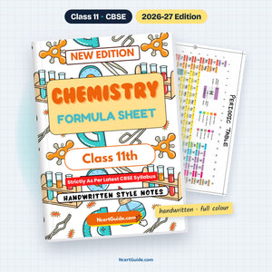 Class 11 Chemistry Formula Sheet 2026-27