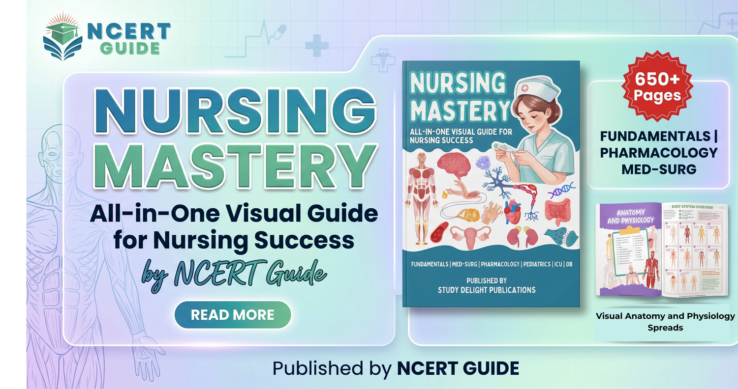 Nursing Mastery – All-in-One Visual Guide for Nursing Success by NCERT Guide - Ncert Guide