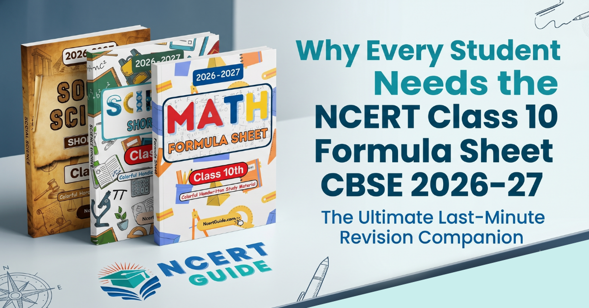 Why Every Student Needs the NCERT Class 10 Formula Sheet CBSE 2026–27 - Ncert Guide