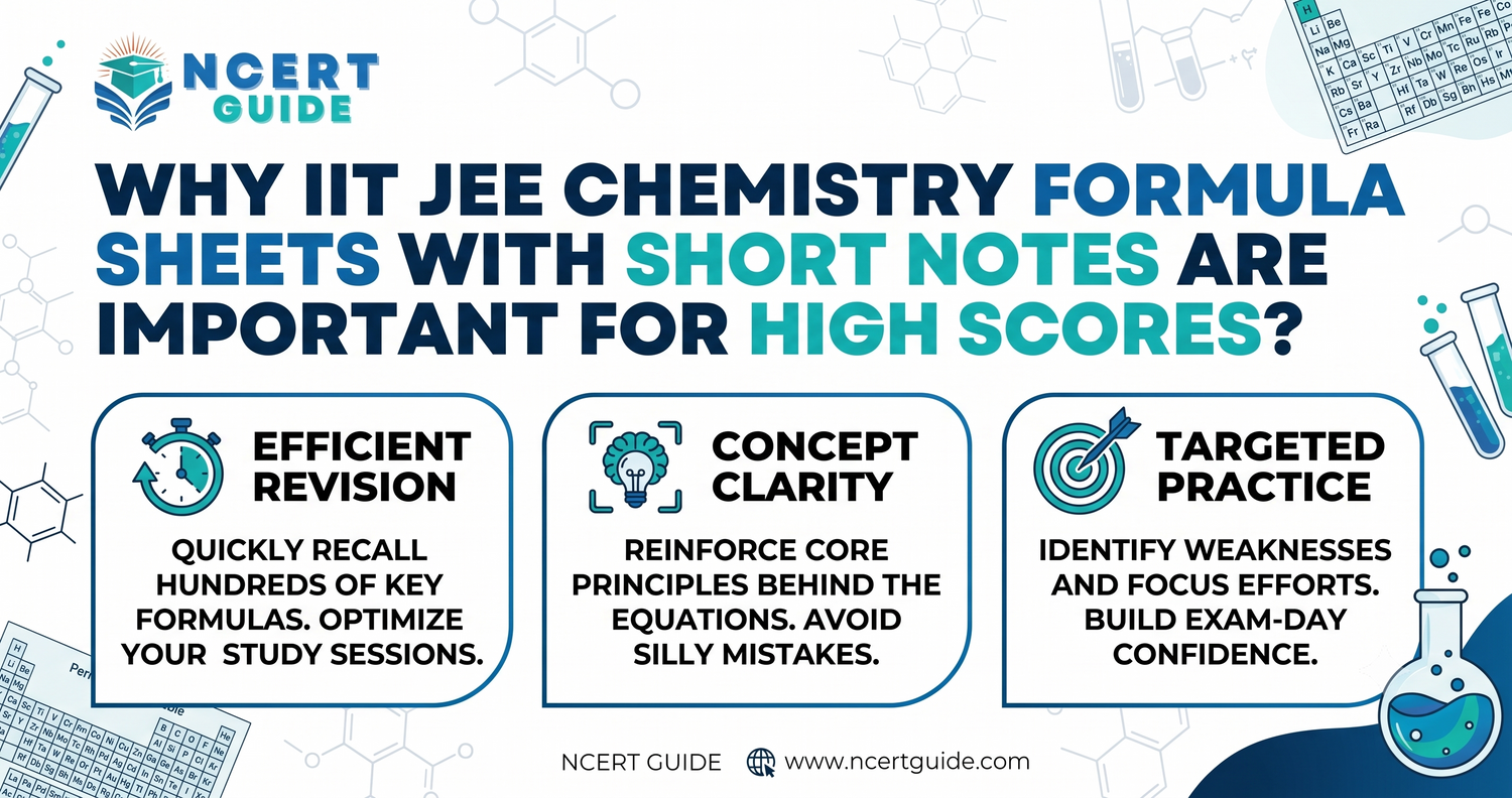 Why IIT JEE Chemistry Formula Sheets with Short Notes Are Important for High Scores? - Ncert Guide