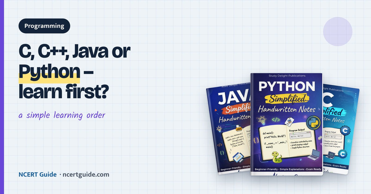 Which Programming Language Should You Learn First: C, C++, Java or Python?