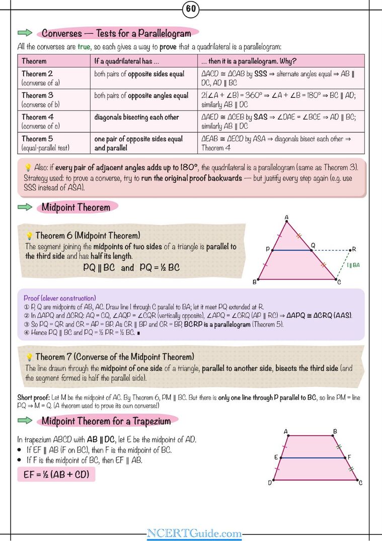 Class 9 Maths (Ganita Manjari) Chapter 12: Quadrilaterals – real page from the NCERT Guide book