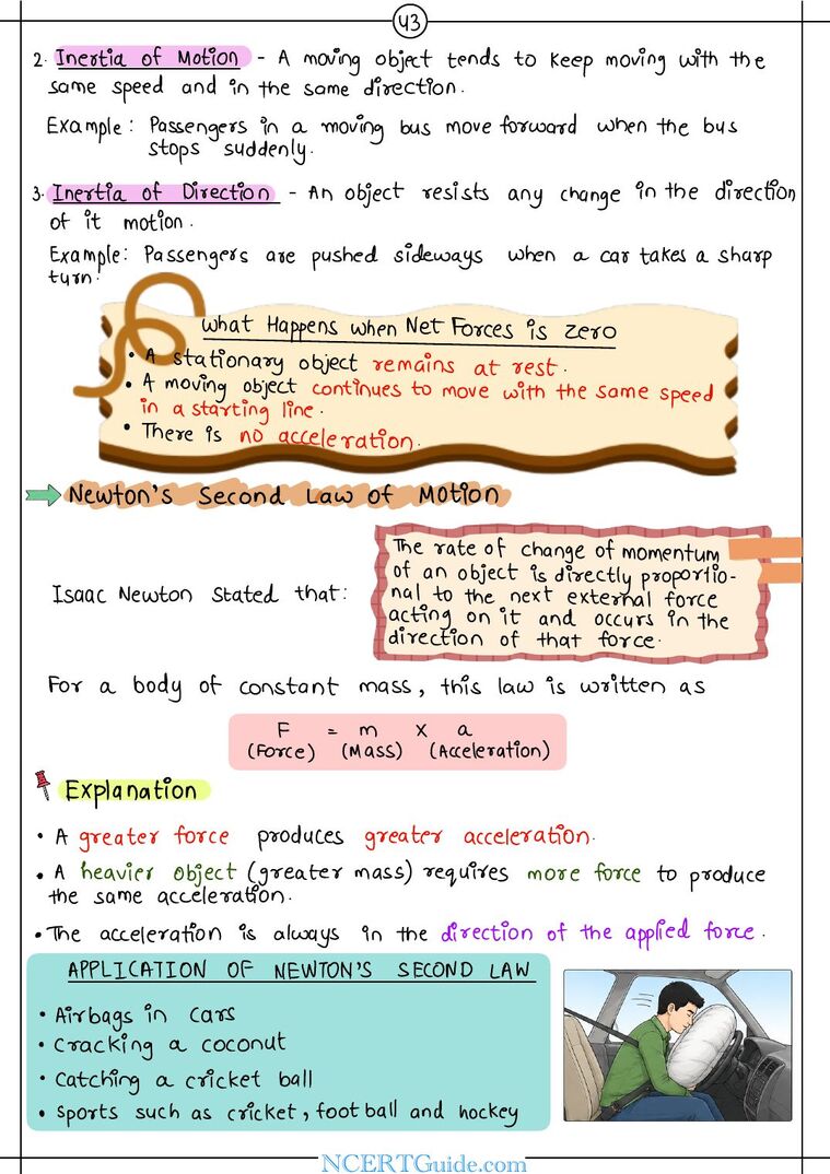 Class 9 Science (Exploration) Chapter 6: How Forces Affect Motion – real page from the NCERT Guide book