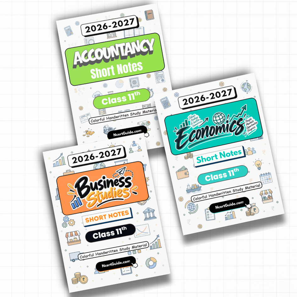Class 11 Accountancy Short Notes 2026-27