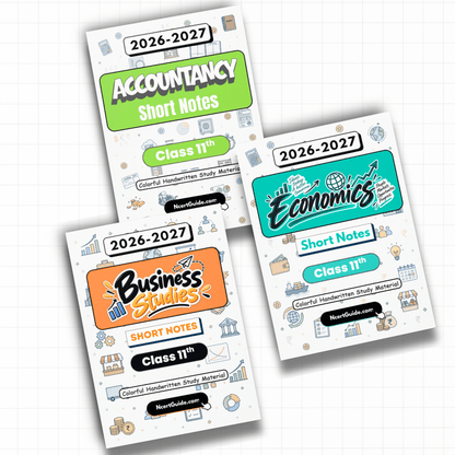 Class 11 Accountancy Short Notes 2026-27