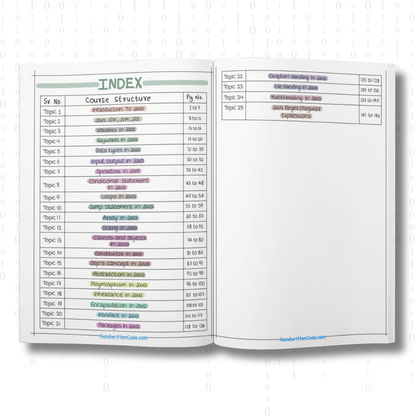 Java Simplified Handwritten Notes