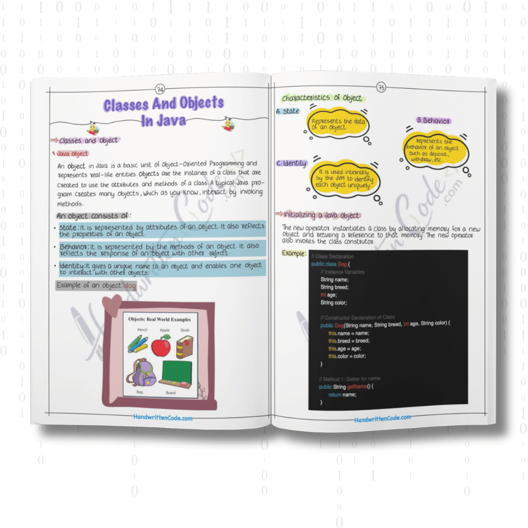 Java Simplified Handwritten Notes