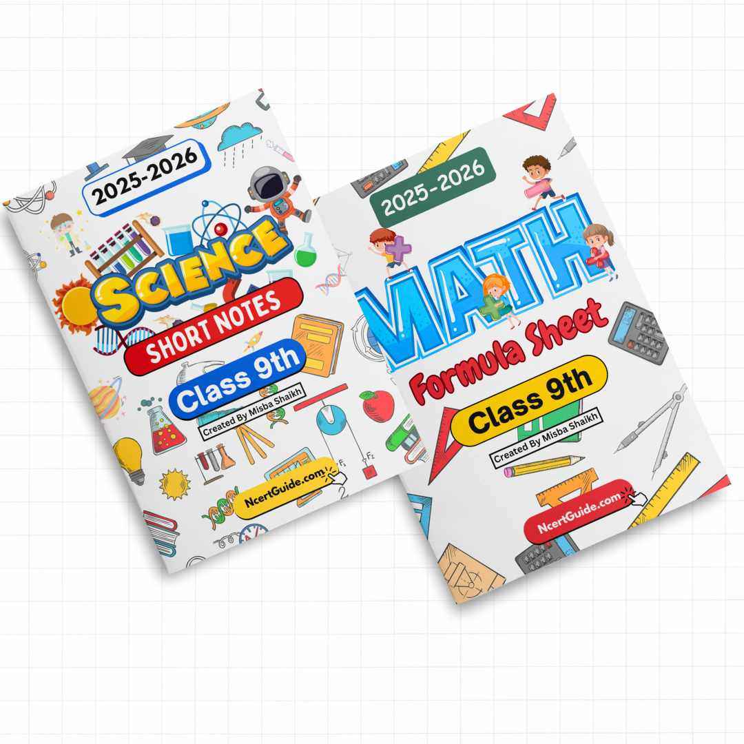 Class 9 Math Formula Sheet 2025-2026 - Ncert Guide