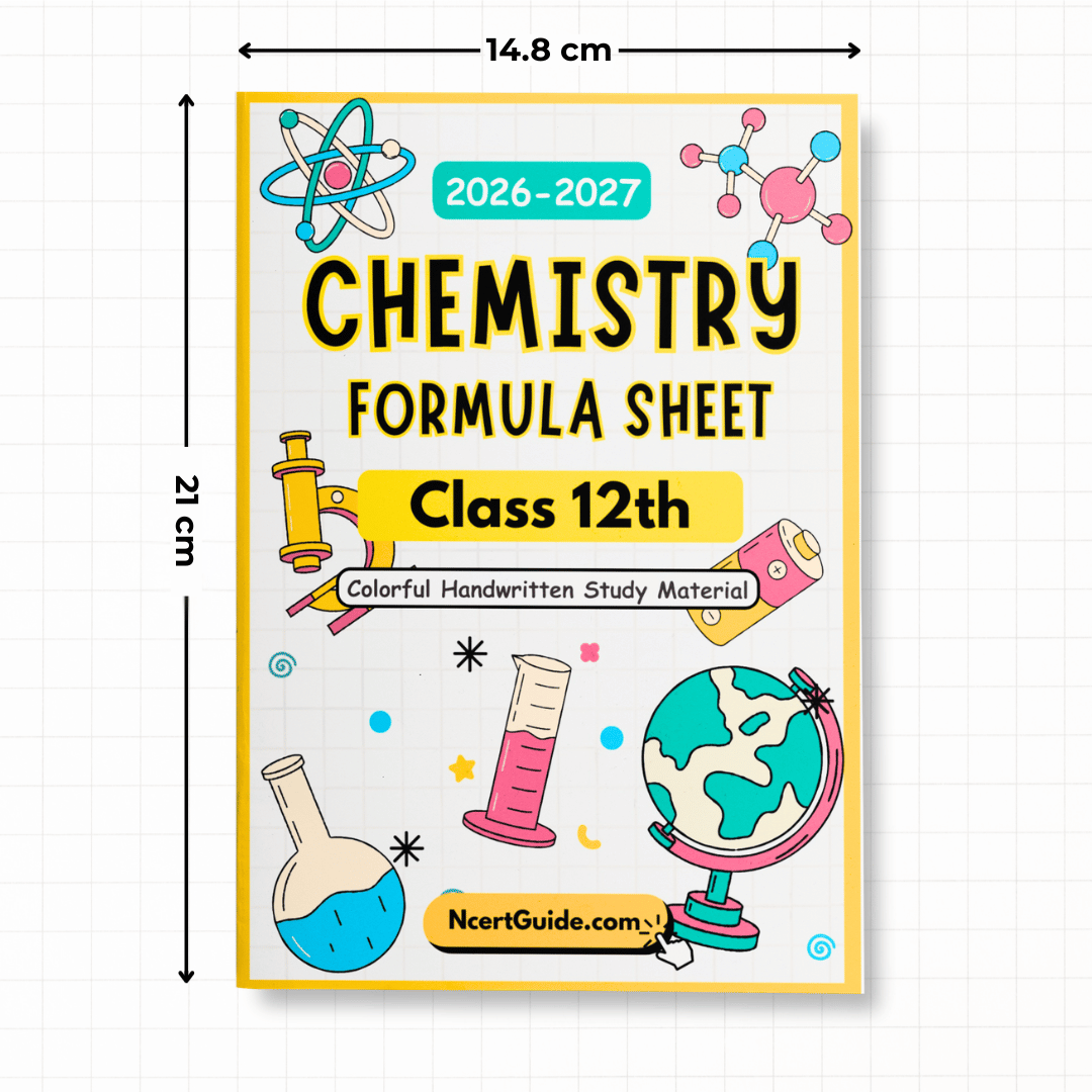 Class 12 Chemistry Formula Sheet 2026-27 - Ncert Guide