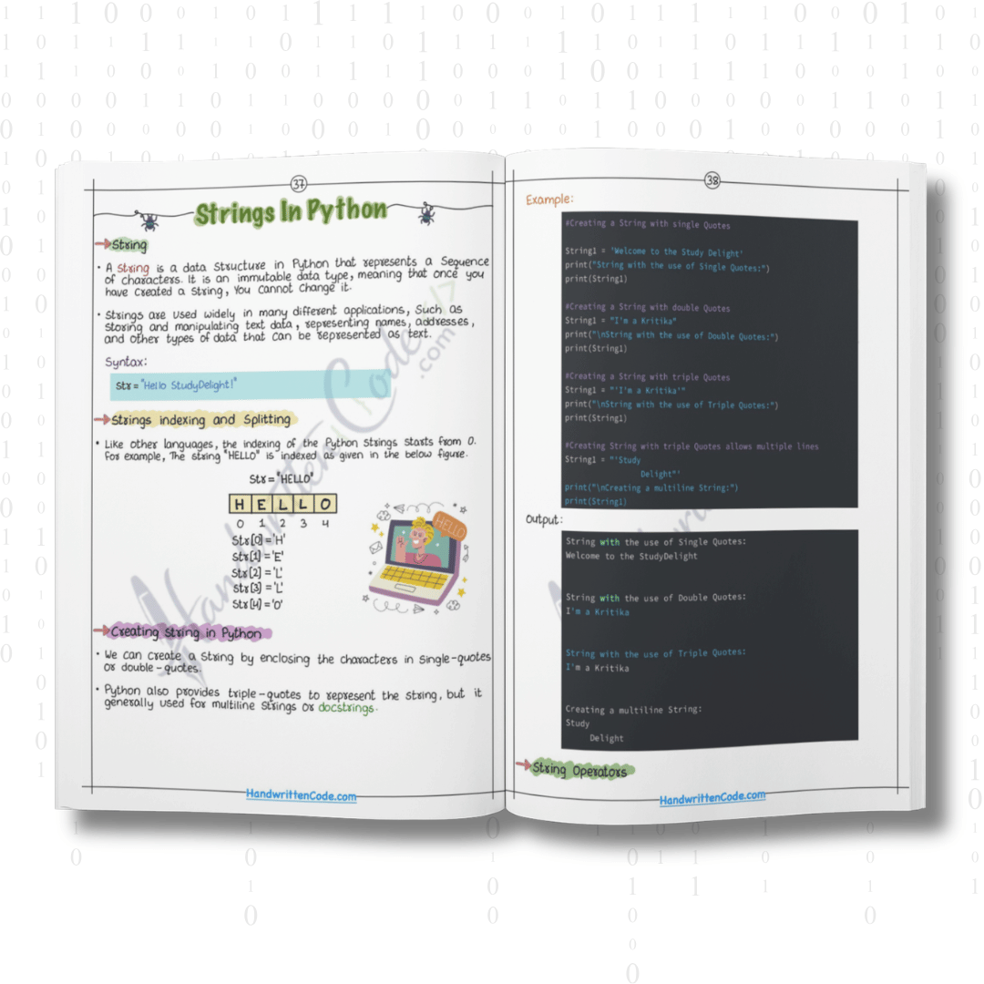 Python Simplified Handwritten Notes