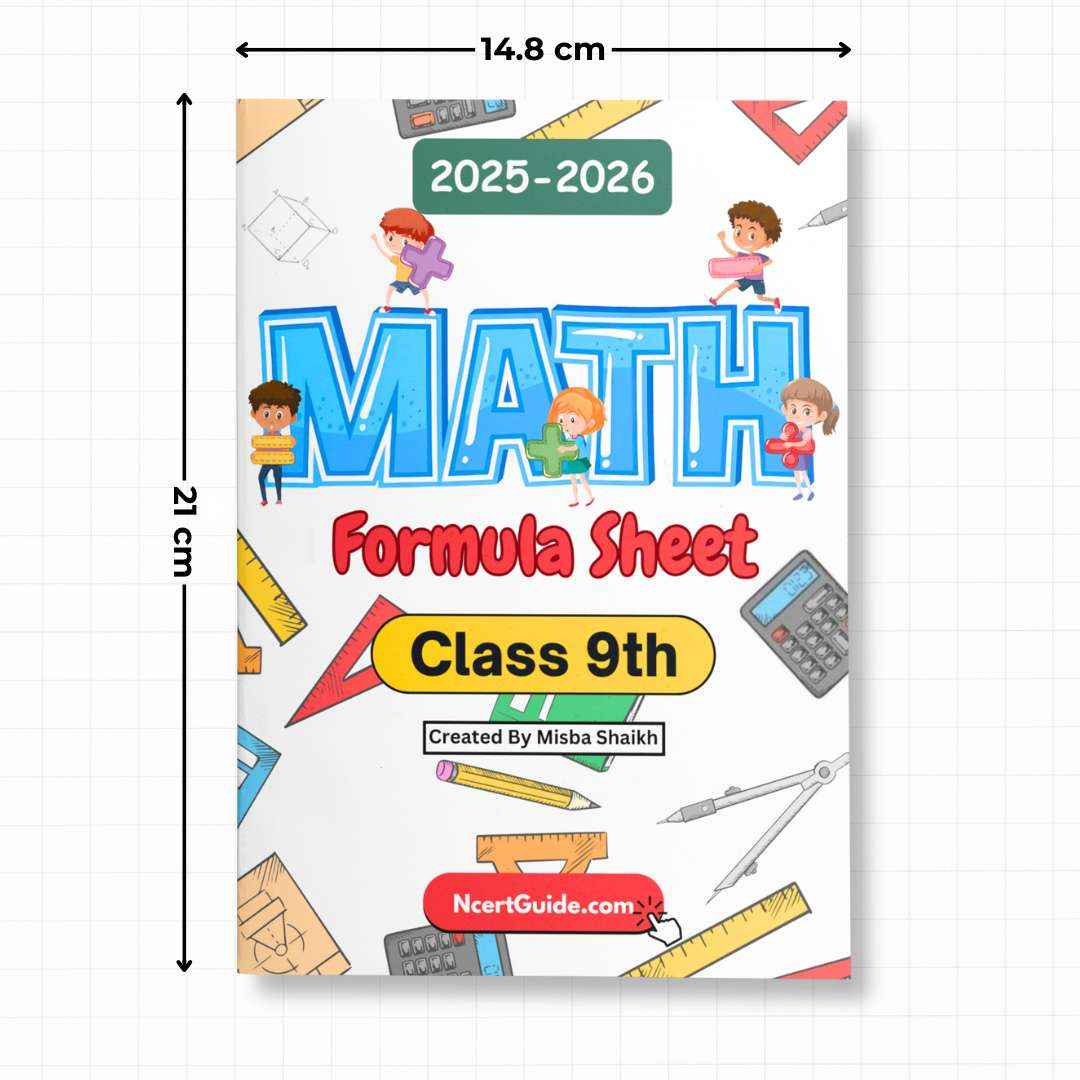 Class 9 Math Formula Sheet 2025-2026 - Ncert Guide