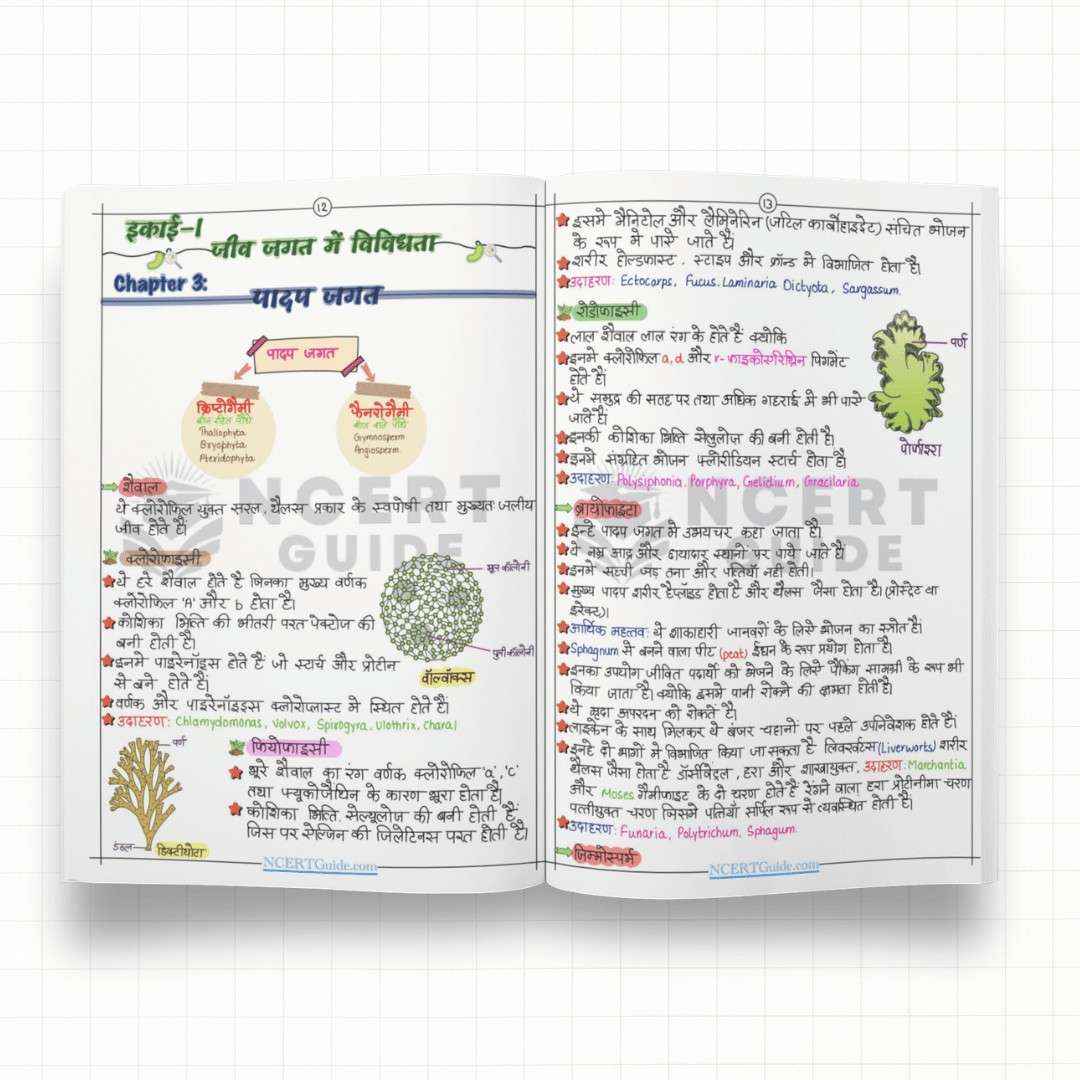 NEET Biology(Jeev Vigyaan) Short Notes - Hindi Medium - Ncert Guide
