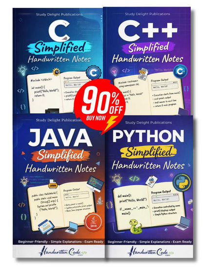 C++ Simplified Handwritten Notes