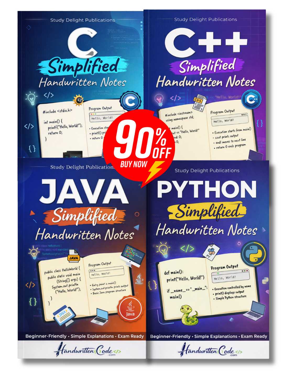 Python Simplified Handwritten Notes