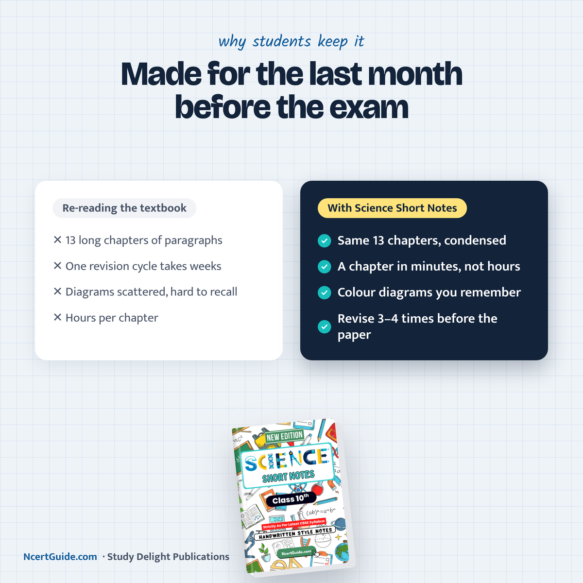 Class 10 Science Short Notes 2026-27 – textbook vs short notes