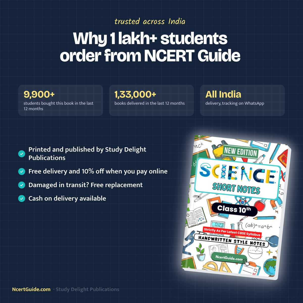 Class 10 Science Short Notes 2026-27 – why students order from NcertGuide