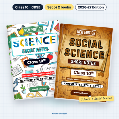 Class 10 Science Short Notes 2026-27 – Science + Social Science set