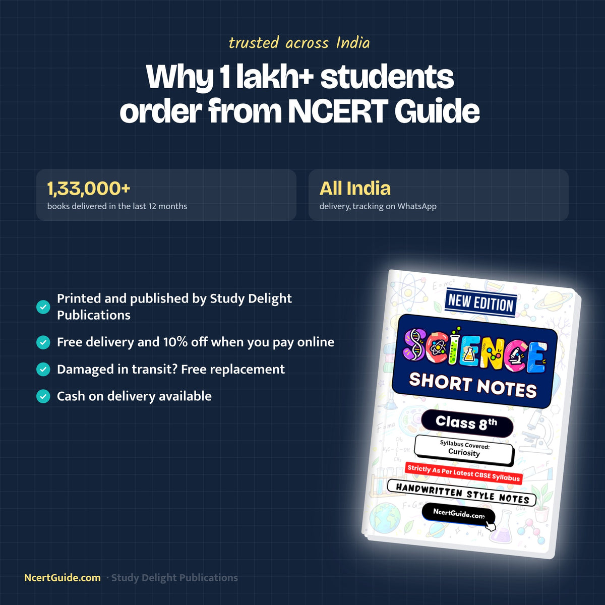 Class 8 Science Short Notes 2026-27 – why students order from NcertGuide