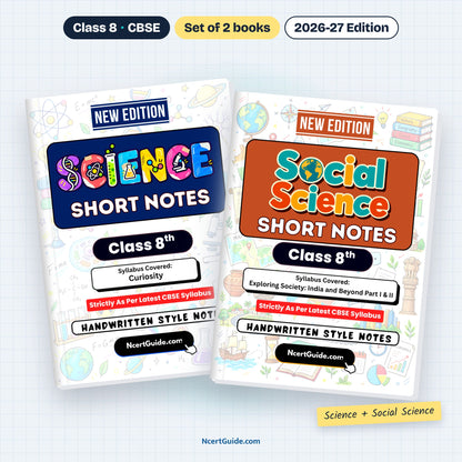 Class 8 Social Science Short Notes 2026-27 – Science + Social Science set