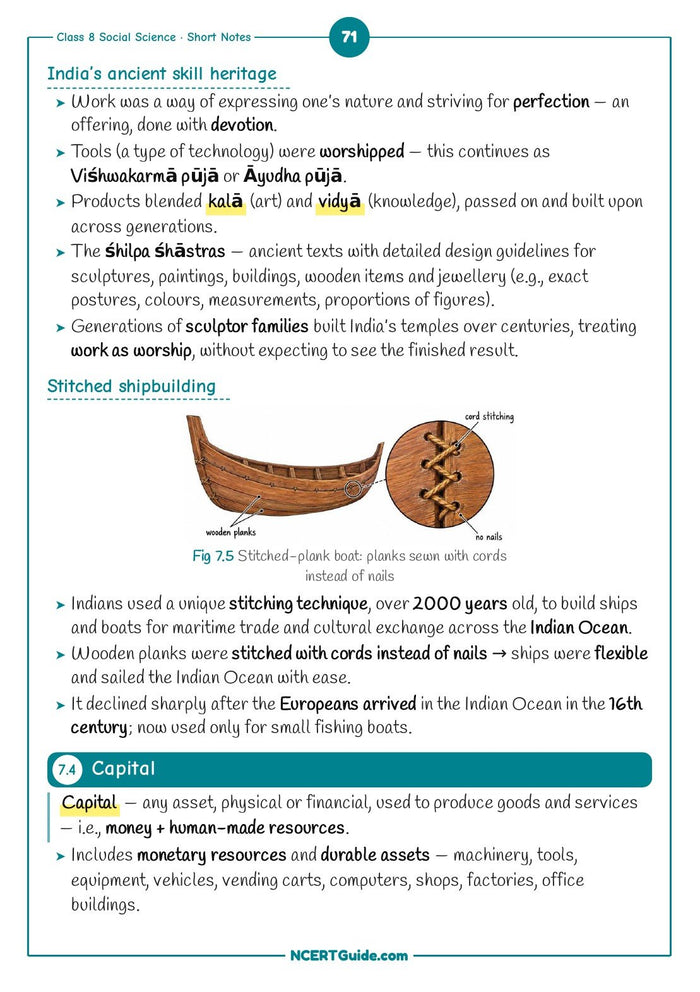 Class 8 Social Science Short Notes 2026-27 – inside page 5