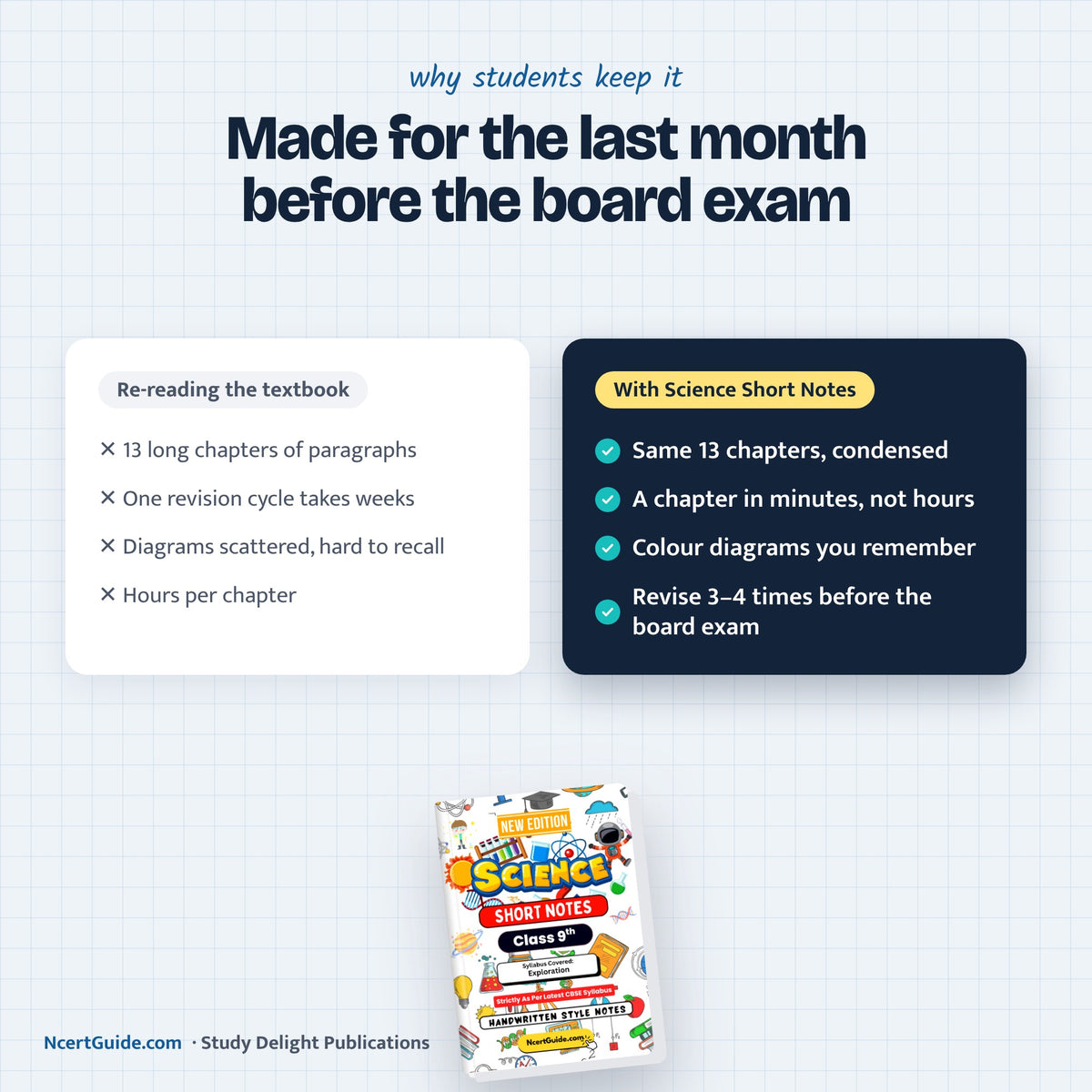 Class 9 Science Short Notes 2026-27 – textbook vs short notes