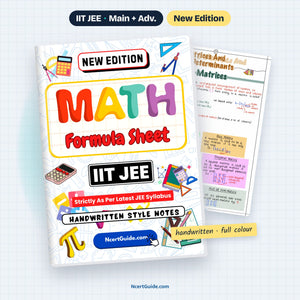 IIT JEE Maths Formula Sheet 2027