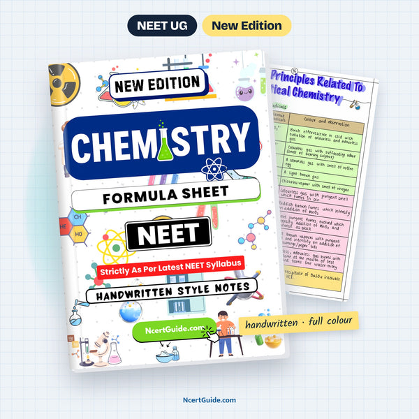 NEET Chemistry Formula Sheet – book cover with inside page
