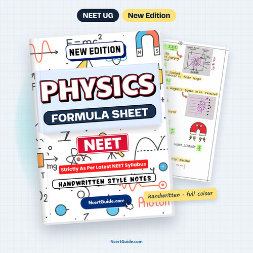 NEET Physics Formula Sheet – book cover with inside page