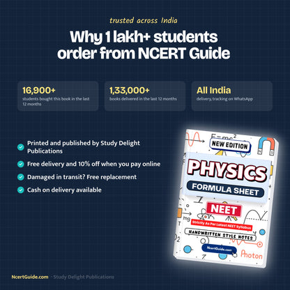 NEET Physics Formula Sheet – why students order from NcertGuide