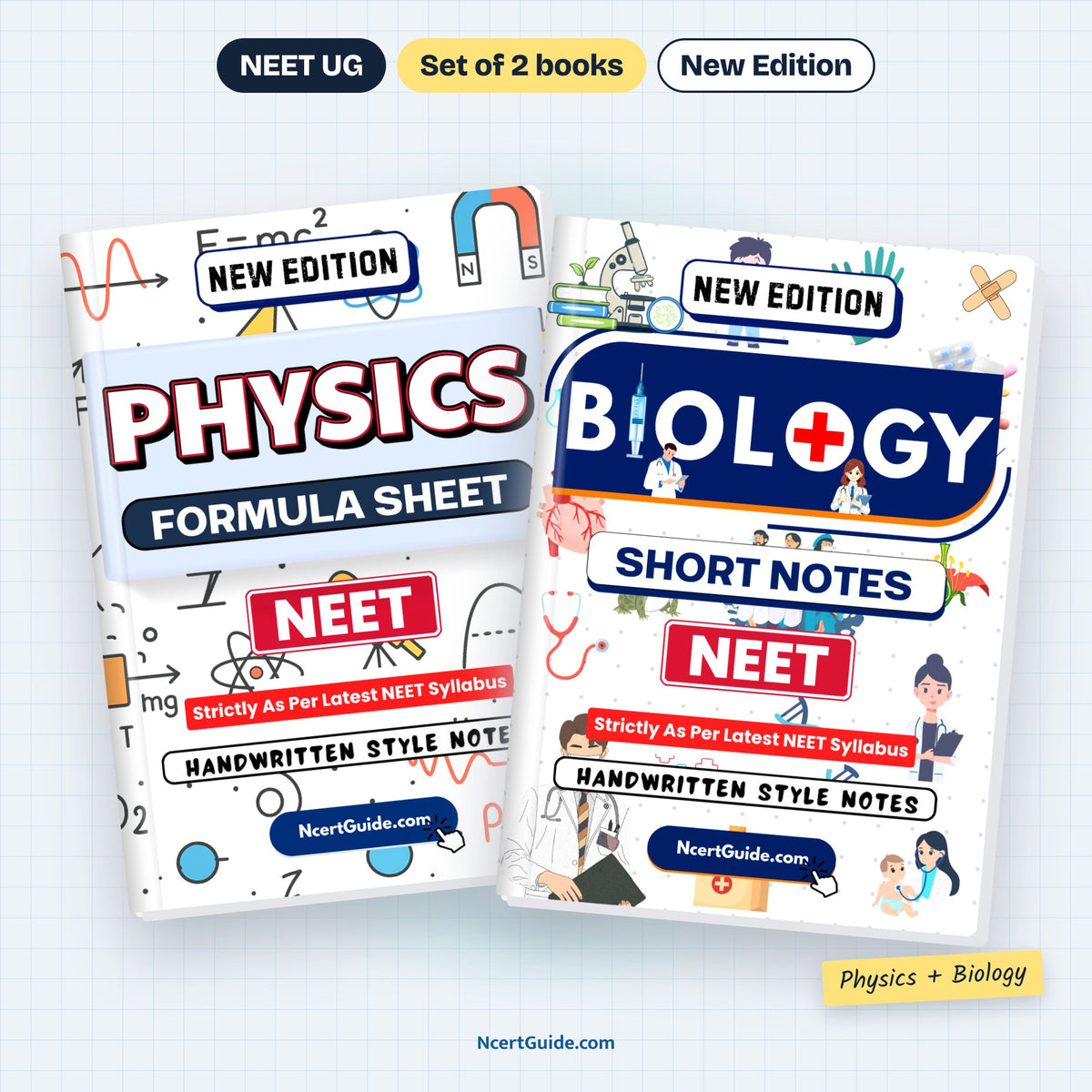 NEET Physics Formula Sheet – Physics + Biology set