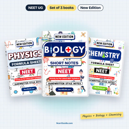 NEET Physics Formula Sheet – Physics + Chemistry + Biology set