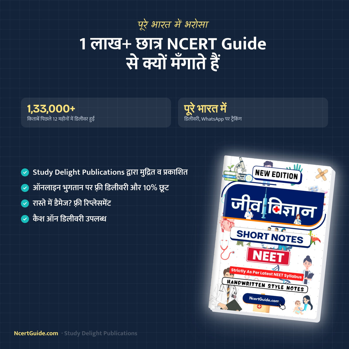 NEET Biology (Jeev Vigyaan) Short Notes – Hindi Medium – why students order from NcertGuide
