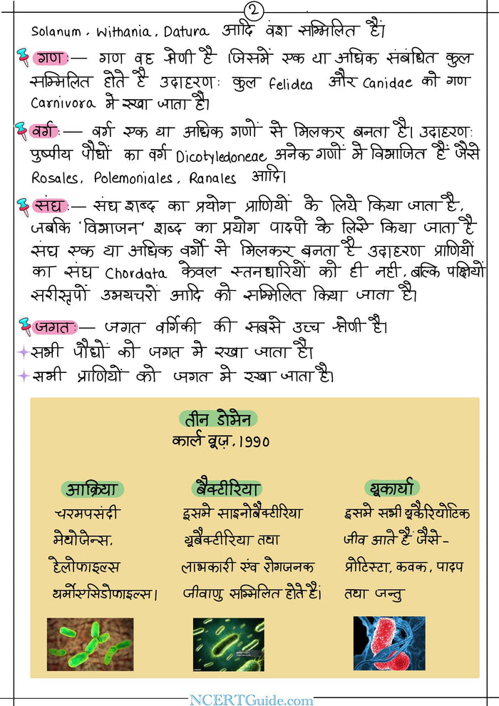 NEET Biology Short Notes 2027 – Hindi Medium (Jeev Vigyan) – inside page 2