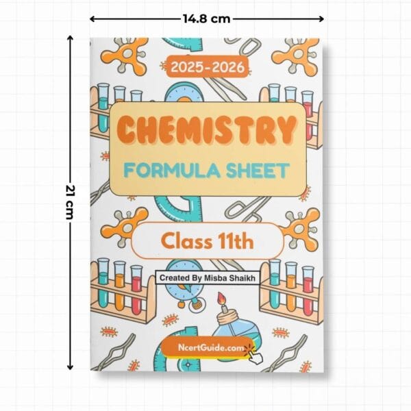 Class 11 Chemistry Formula Sheet 2025-26 | Printed Book