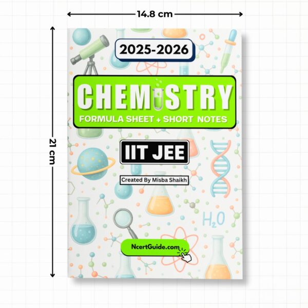 IIT JEE Chemistry Formula Sheet + Short Notes 2025-26 | Printed Book